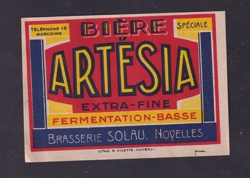Old label alcohol france - label,