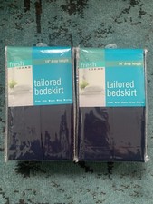 Tailored Navy Twin Bedskirts