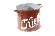 Grand Ancien Casserole Émail Pot Cuisine Vintage Décor Kieffer