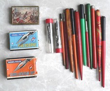 11 PORTE-PLUME ANCIENS et plus de 300 PLUMES