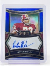 DEXTER MANLEY 2024 SELECT SIGNATURES BLUE PRIZM REDSKINS AUTO /149 Q0107
