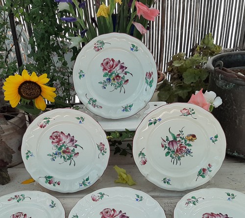 Assiettes plates lunéville - 6,