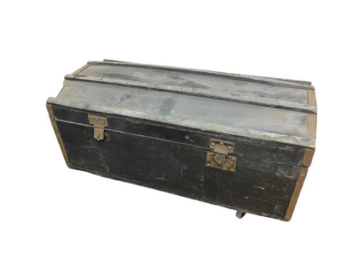 Ancien coffre malle - coffre, bois