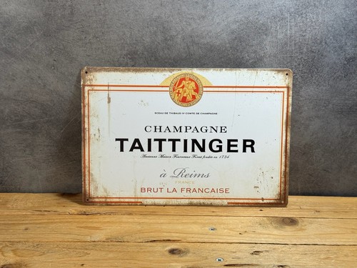 Plaque métal taittinger 207 - taittinger,