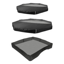 Housse de parc pour chiots avec couverture supérieure réglable en