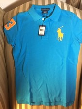 NWT Polo Ralph Lauren Womens Sz S Cruse Polo Shirt short Sleeves Big Pony