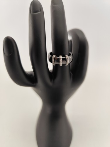 Bague ceramique noire - bague,