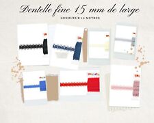 Ruban dentelle vintage – 15 mm x 10 m | Bordure décorative en dentelle | Couture
