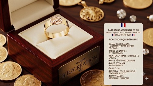 Rare bague or jaune - ⚜️rare,