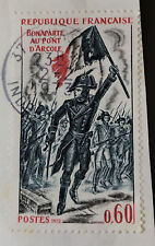 1973 BONAPARTE OBLITERATED STAMP AT THE BRIDGE OF ARGOLE 0.60 CTS