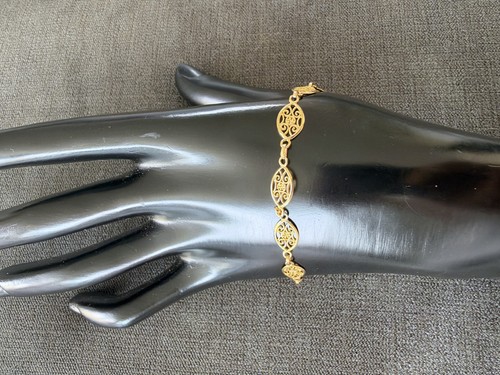 Joli bracelet jaune - or,