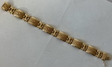 Anton Euler 14k Yellow Gold Bracelet Etruscan Roman Style 17.45 grams
