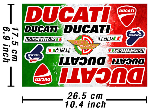 Ducati decalcomanie stickers - decalcomanie,