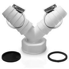 Pour évier de cuisine double raccordement installation facile pour raccordement