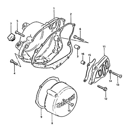 Suzuki 175 enduro 1982 1984 - pe, 1982-1984