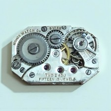 Mouvement Montre Vintage Homis Swiss 15 Rubis - Pièces Horlogerie