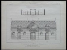 THIAIS, MAISON GILARDONI - 1895 - PLANCHE ARCHITECTURE - LEON BONNENFANT