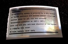 SUZUKI GT750 1972 - 1973 RE5 "RADIATOR CAP COVER" DECAL