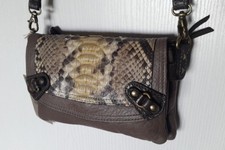 ABACO JOE MULTI PYTHON BAG E16 PETIT SAC EN PYTHON ET CUIR D'AGNEAU  335 EUR 