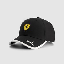 Scuderia Ferrari F1 PUMA Logo Classique Noir Enfants Casquette Baseball 2025