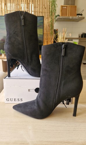 Guess bottine nubuck noir - bottine, en