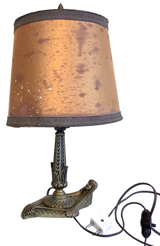 Ancienne lampe table bronze - ancienne,