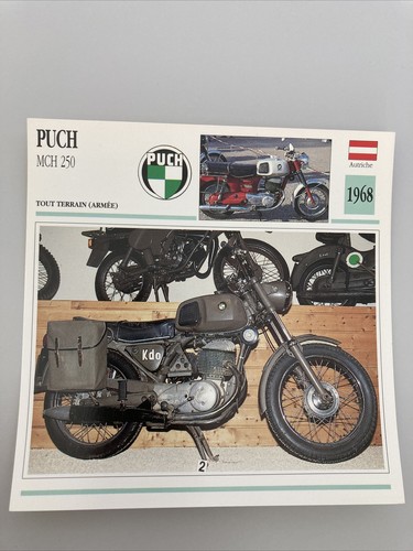 Puch mch 250 1968 carte - 250, moto