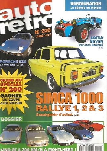 Auto retro 200 - simca, 1000