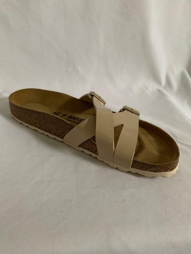 Birkenstock tan patent leather - birkenstock,