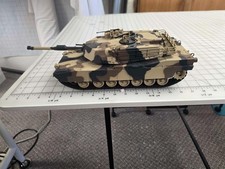 1/24 FRANKLIN M1A1 ABRAMS TANK CAMOUFLAGED ROTATING 122 MM CANON & TRACKS DETAIL