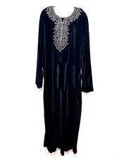 Abaya Robe Maxi Arabe Jellabiya Djellaba Djelaba en Velours D'Hiver