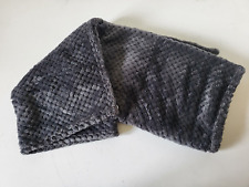 Couverture lit bébé unie gris foncé 70 x 98 cm