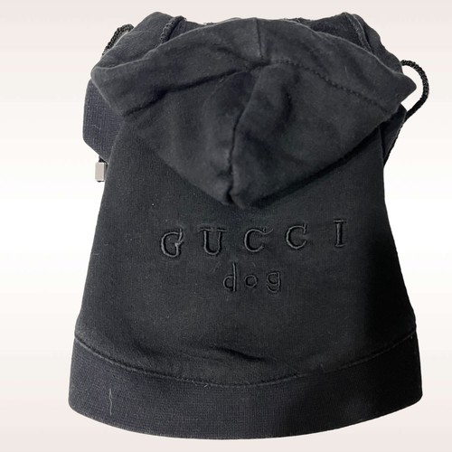 Gucci dog hoodie wear - dog, noir