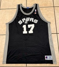 Vintage Mario Elie Champion Jersey 52 San Antonio Spurs Duncan Robinson Parker