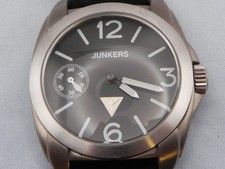 Junkers 6430-2 Atlantikflug Pilot Watch Titanium Wind-Up Germany w/Strap Tested