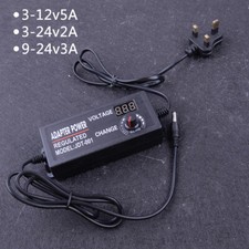 3-12V5A/3-24V2A/9-24V3A Regulated Power Supply Adapter Switch Multi-Voltage DC z