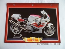 CARTE FICHE MOTO YAMAHA YZF 750 R 1993
