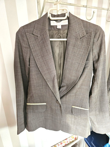 Veste laine taupe 34 - en,