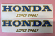 Coppia D'Adhésifs De Réservoir Honda CB 400 Four Super Sport Bleu/Or