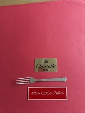 FOURCHETTE TABLE CHRISTOFLE FRANCE ARIA 20.5 CM   TRES BEL ETAT METAL ARGENTE