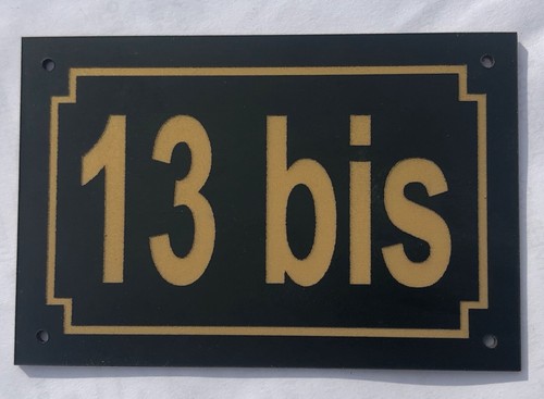 Plaque pvc numero rue - pvc, de