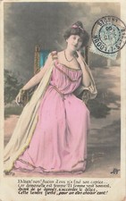 CP WOMAN ELEGANT SITTING ON CHAIR THRONE - 69406