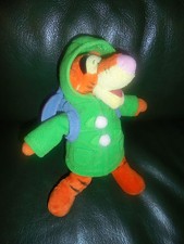 Doudou Disney Peluche Tigrou Manteau Vert Sac A Dos Bourriquet 23 cm