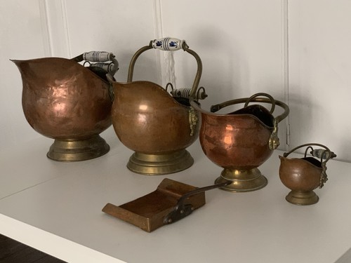 Lot ancien seaux charbon - lot,