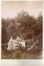 France, Ruins du Château de Lavardin (counts of Vendôme) Vintage albumen print