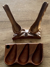 2 vintage supports porte-pipes