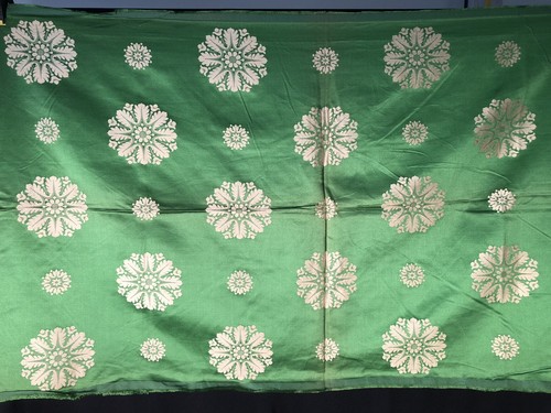 Damask jacquard silk and
