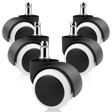 5 pièces roulette chaise de bureau 11mm x 22mm 360° Rotation pour jeu chaises...