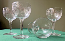 4 verres à eau en cristal
