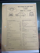 FICHE TECHNIQUE AUTOMOBILE